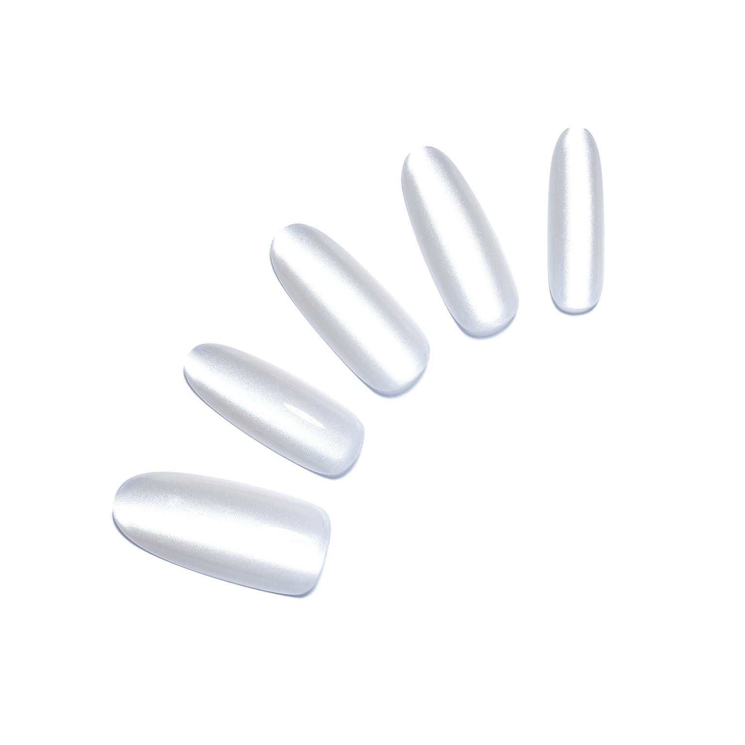White Sand long oval off-white sand press-on nails 30-piece set