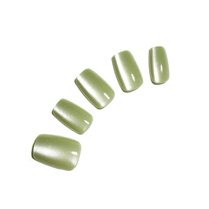 green press on nails