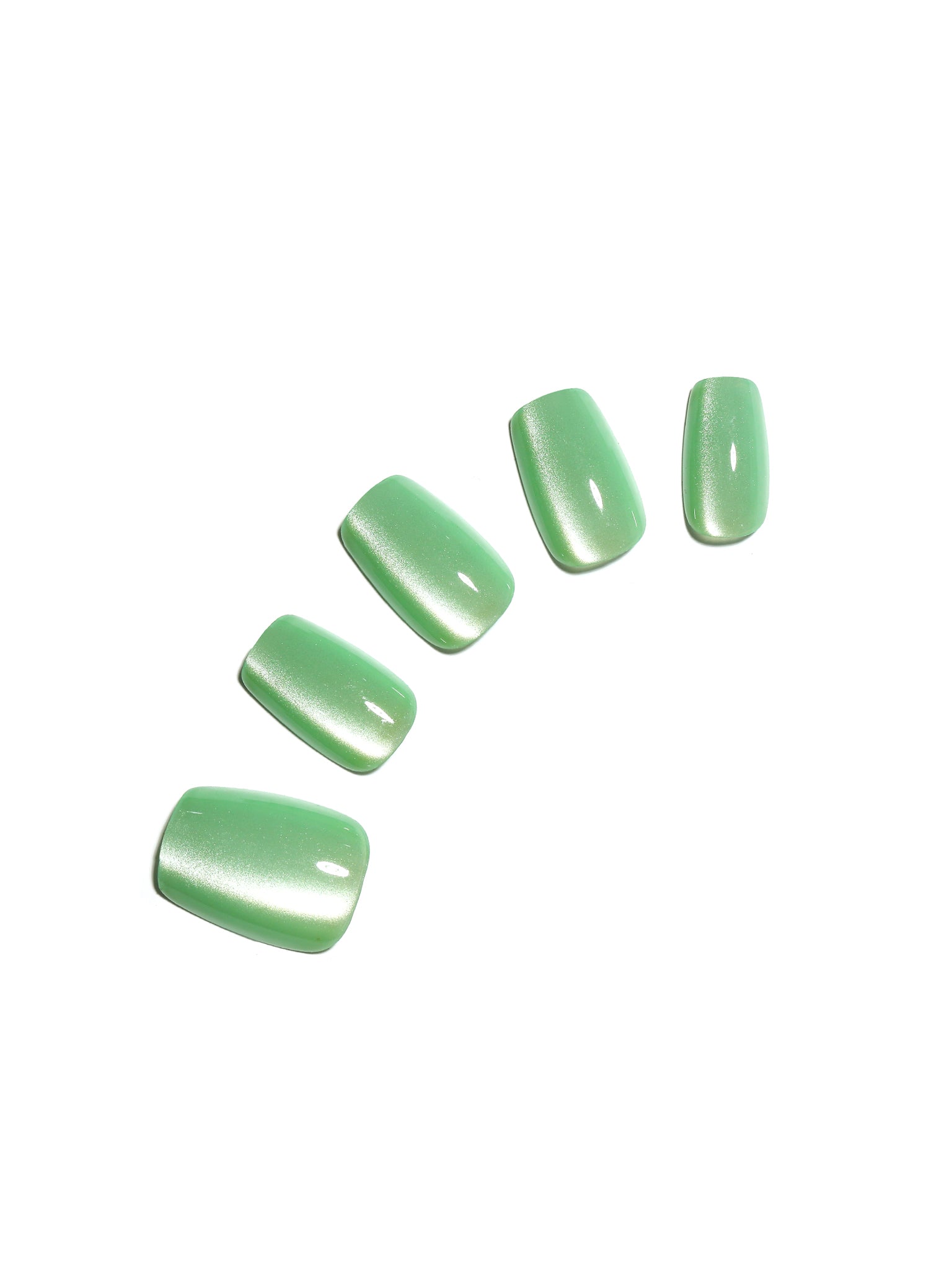 Mint to Be mint green press-on nails with glossy gel-like finish