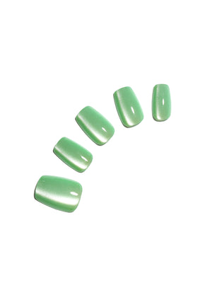 Mint to Be mint green press-on nails with glossy gel-like finish