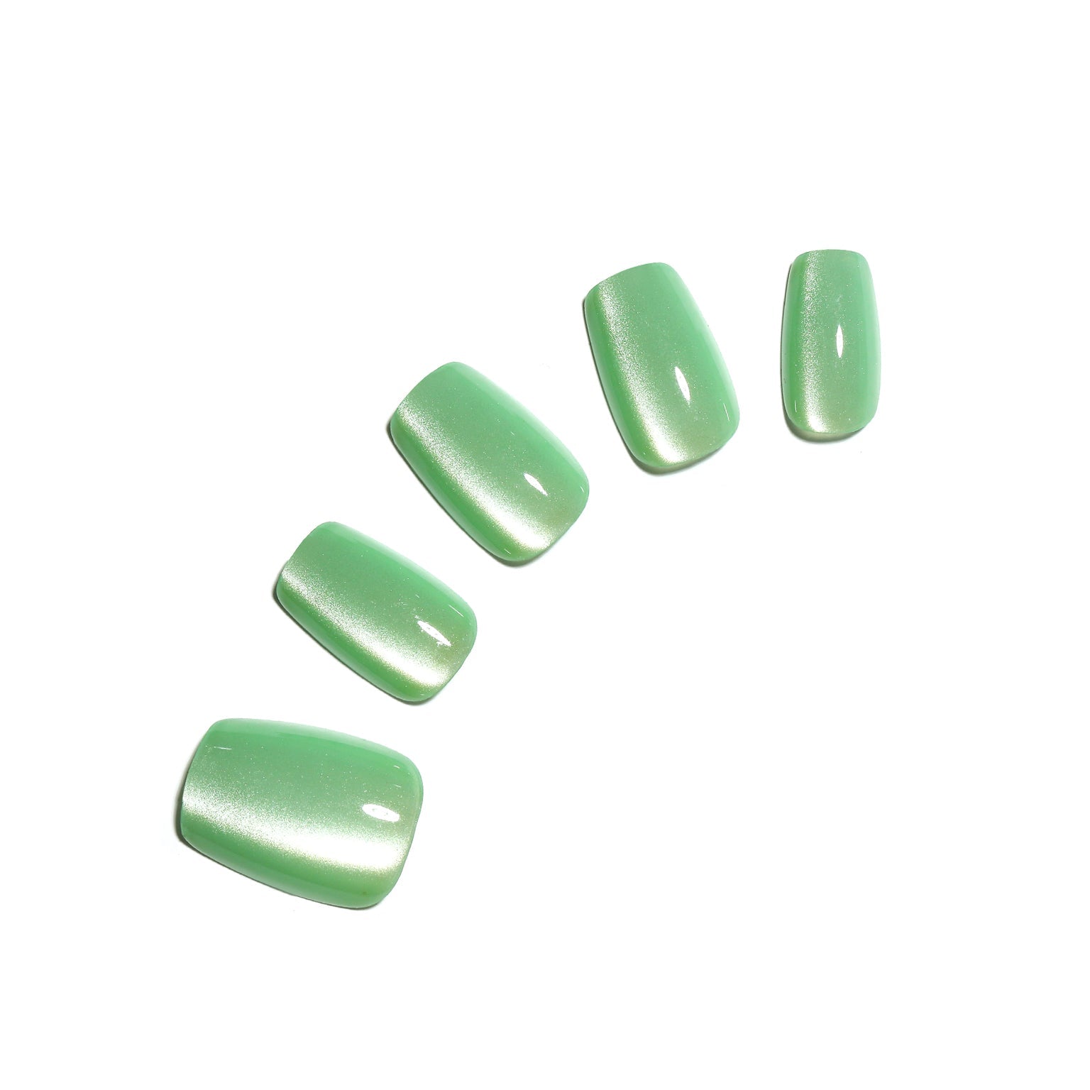 Mint to Be mint green press-on nails with glossy gel-like finish