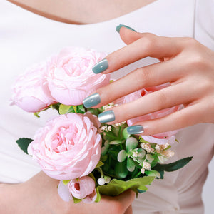 baby blue press on nails