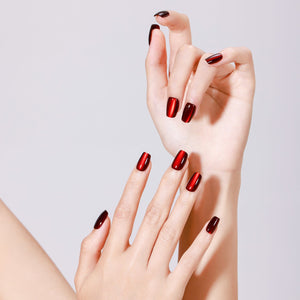 red press on nails