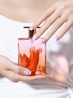 Blush pink press on nails with glossy acrylic finish – Doll Cheeks by PressPressBeauty