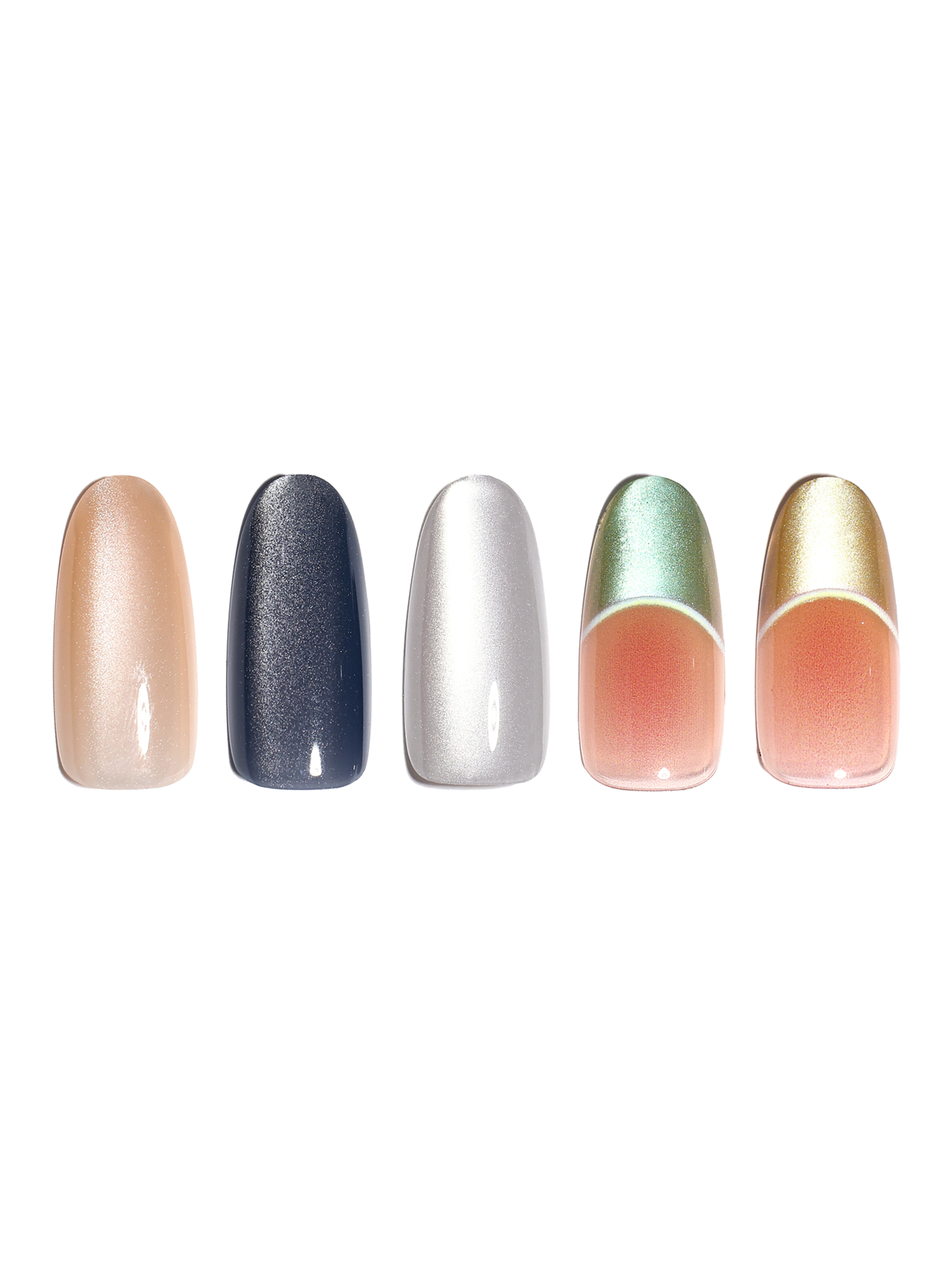 Oval Press-On Nail Bundle – 5 Sets (150 Nails)