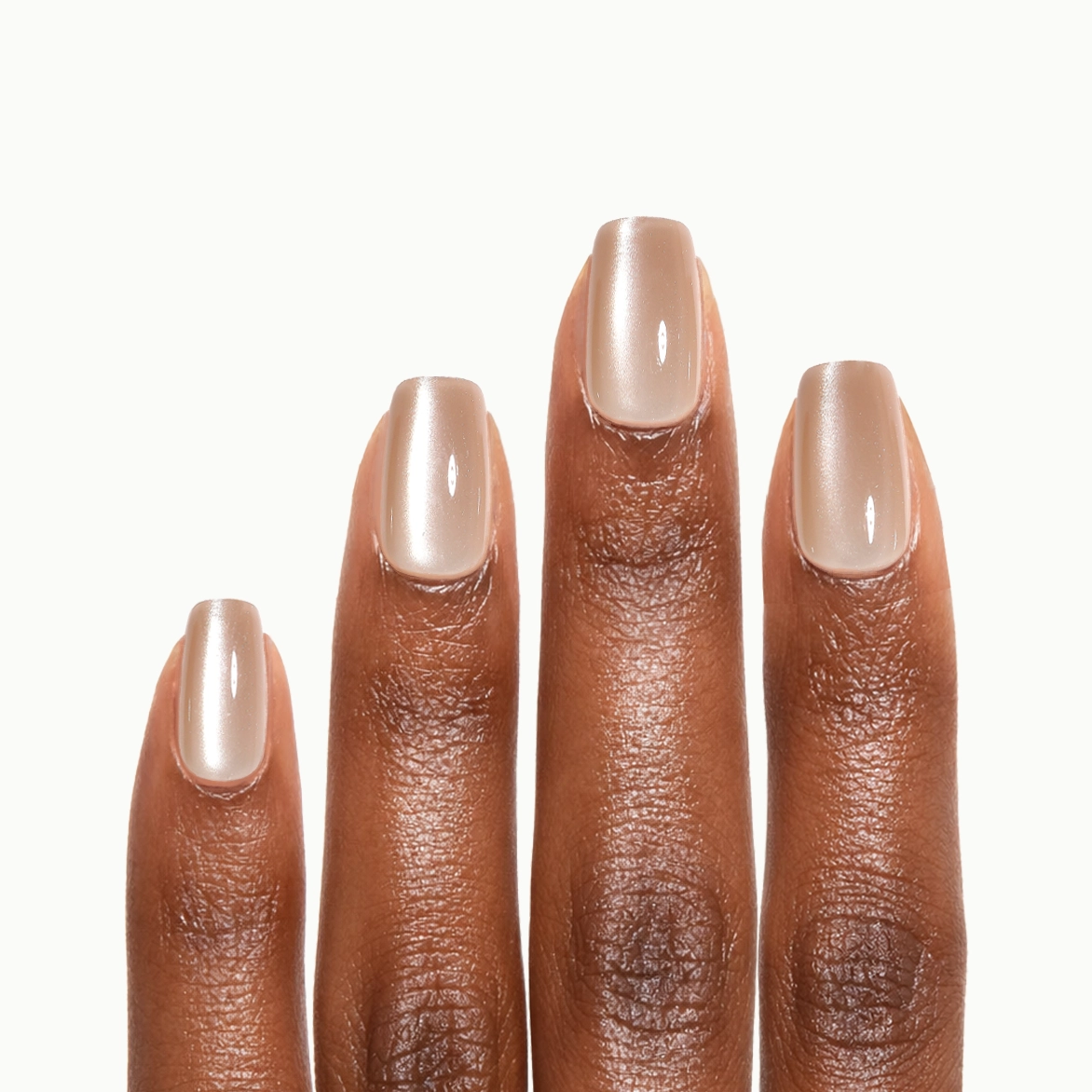 Minimal Muse – Square Nude Pearl Press-On Nails