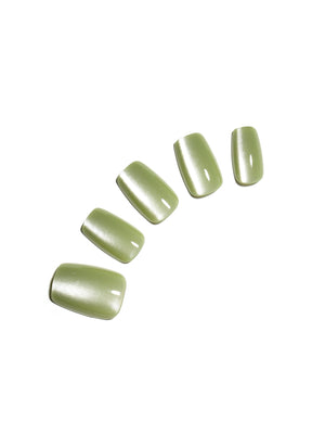 green press on nails