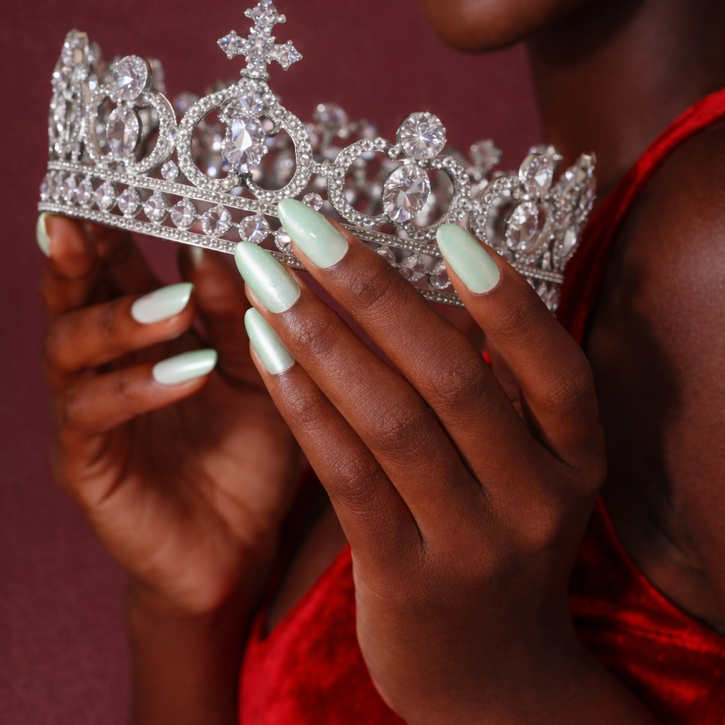 mint-green-almond-press-on-nails-luxury